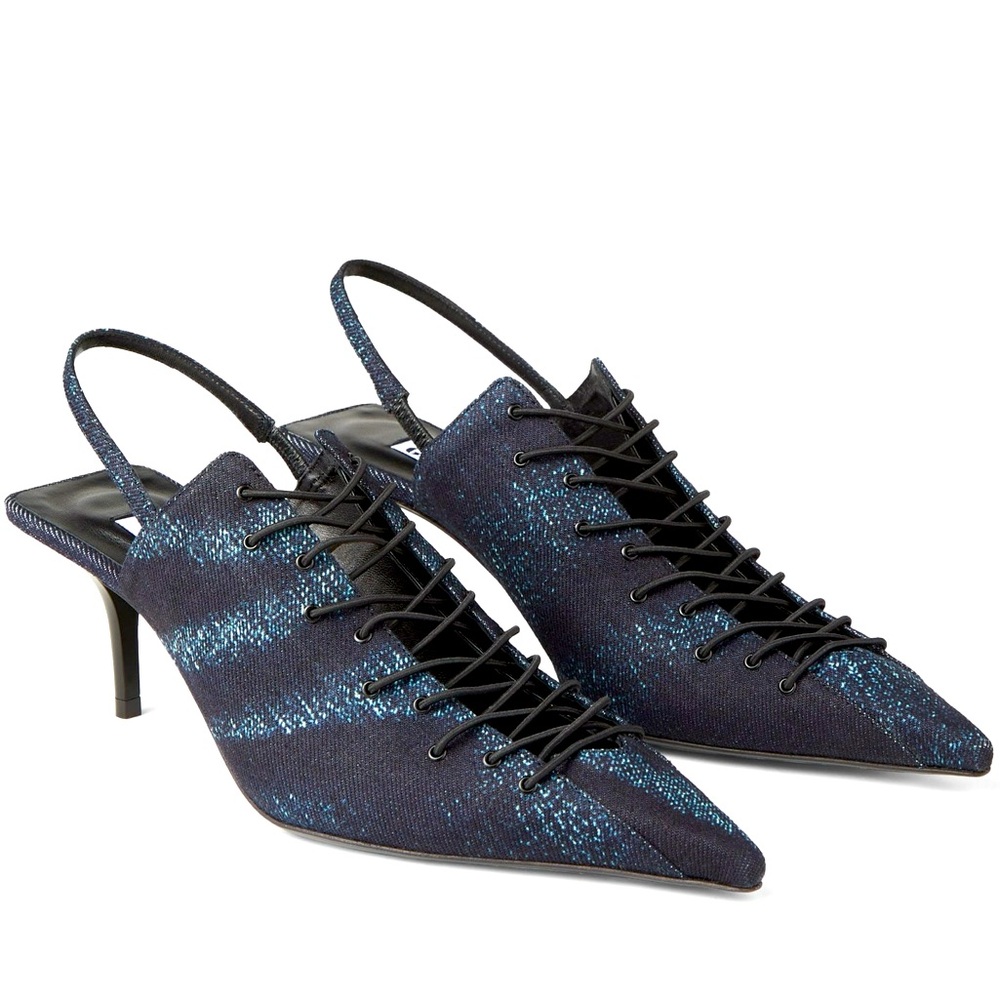 Rare Jimmy Choo x Jean Paul Gaultier corset lace up heels